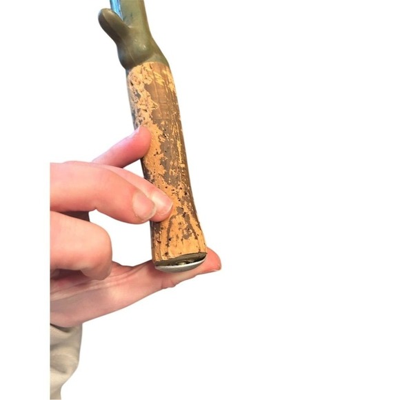 Vintage‎ True Temper Steel Fishing Rod 4'4" Cork Handle 3 Guides - Picture 7 of 13